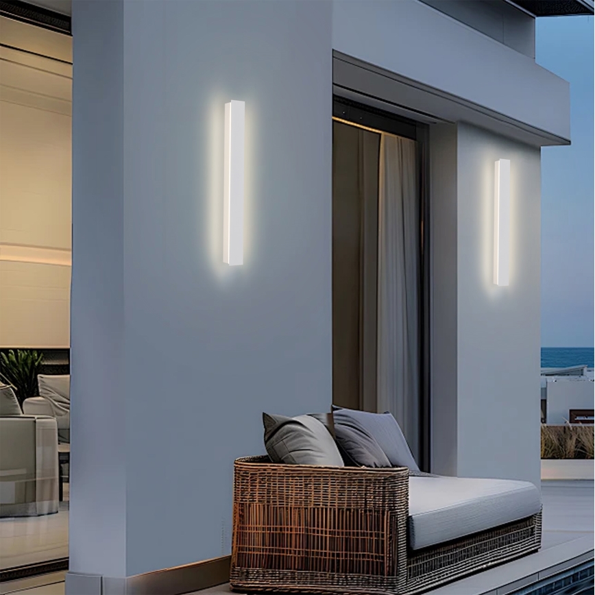 Brilagi - LED-Außenwandleuchte LINEAR LED/12 W/230 V 3000 K IP65 50 cm Weiß CRI 90