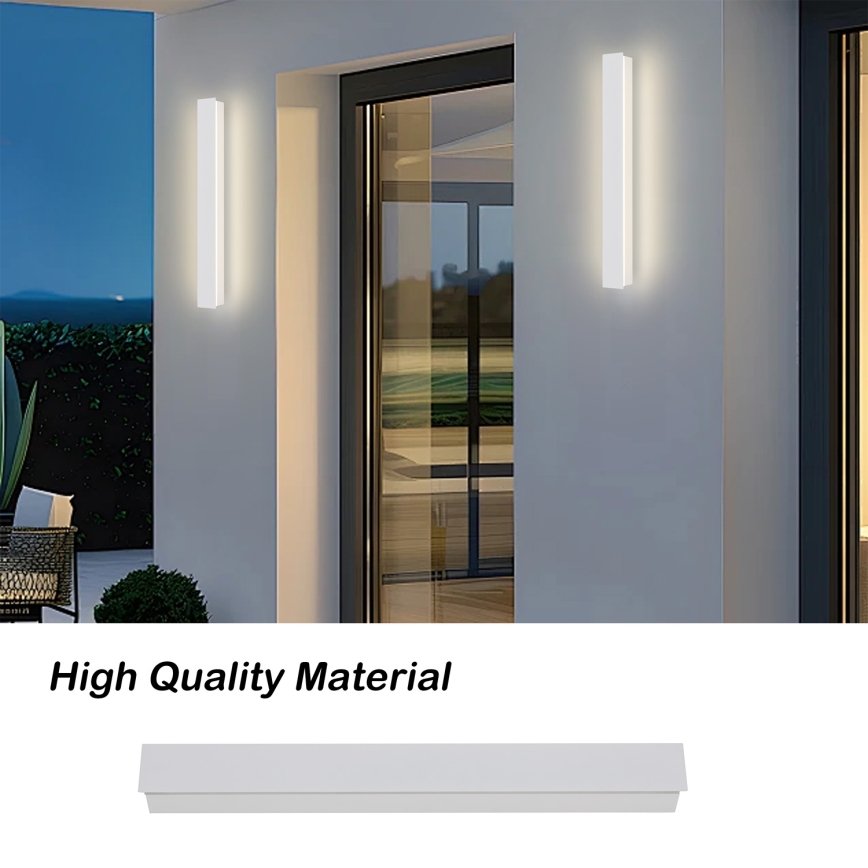 Brilagi - LED-Außenwandleuchte LINEAR LED/12 W/230 V 3000 K IP65 50 cm Weiß CRI 90