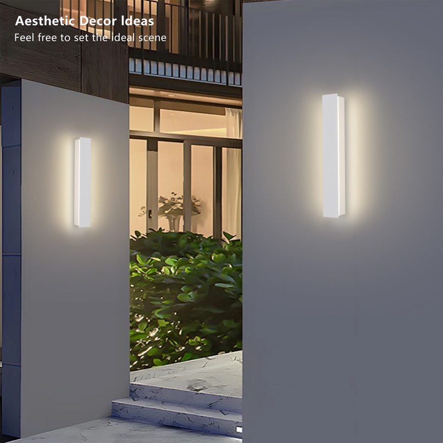 Brilagi - LED-Außenwandleuchte LINEAR LED/8W/230V 3000K IP65 30 cm weiß CRI 90