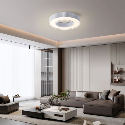 Brilagi - Dimmbare LED-Deckenleuchte LUMIX LED/48W/230V 3000-6000K weiß Ø 50 cm + Fernbedienung