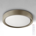 Brilagi - MATTEO dimmbare LED-Deckenleuchte LED/48W/230V 3000–6500K Ø 41 cm taupe + Fernbedienung