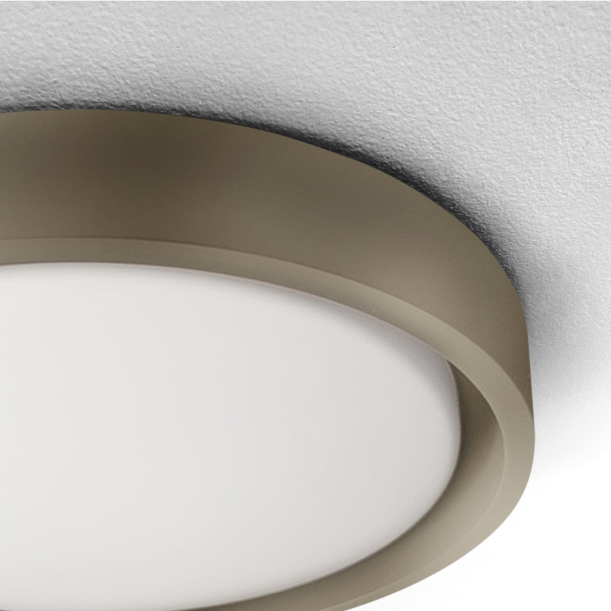 Brilagi - MATTEO dimmbare LED-Deckenleuchte LED/48W/230V 3000–6500K Ø 41 cm taupe + Fernbedienung