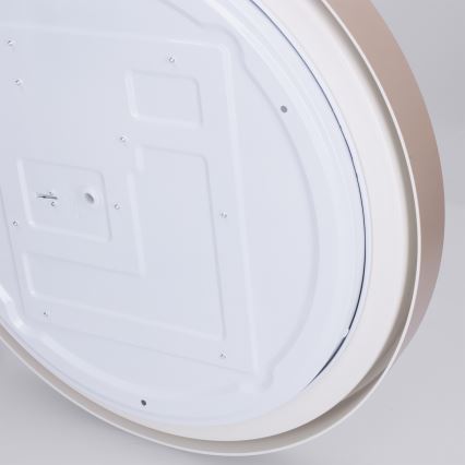 Brilagi - MATTEO dimmbare LED-Deckenleuchte LED/48W/230V 3000–6500K Ø 41 cm taupe + Fernbedienung