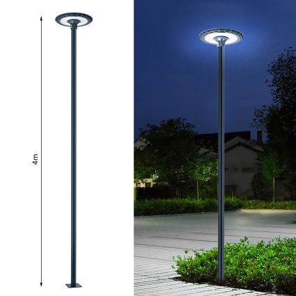 Brilagi - Metallmast für URBAN-Außenbeleuchtung, 4 m, Ø 58 mm, Anthrazit