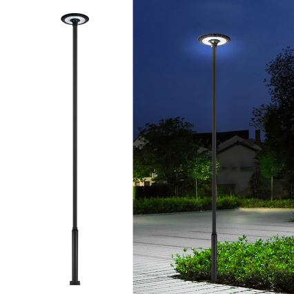 Brilagi - Metallmast für Außenleuchten URBAN 5 m Ø 58 mm schwarz