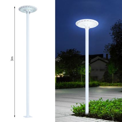 Brilagi - Metallmast für Außenbeleuchtung URBAN 3 m Mast d 58 mattweiß