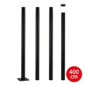 Brilagi - Metallrohr für Außenbeleuchtungsmast URBAN, 4 m, Ø 58 mm, schwarz