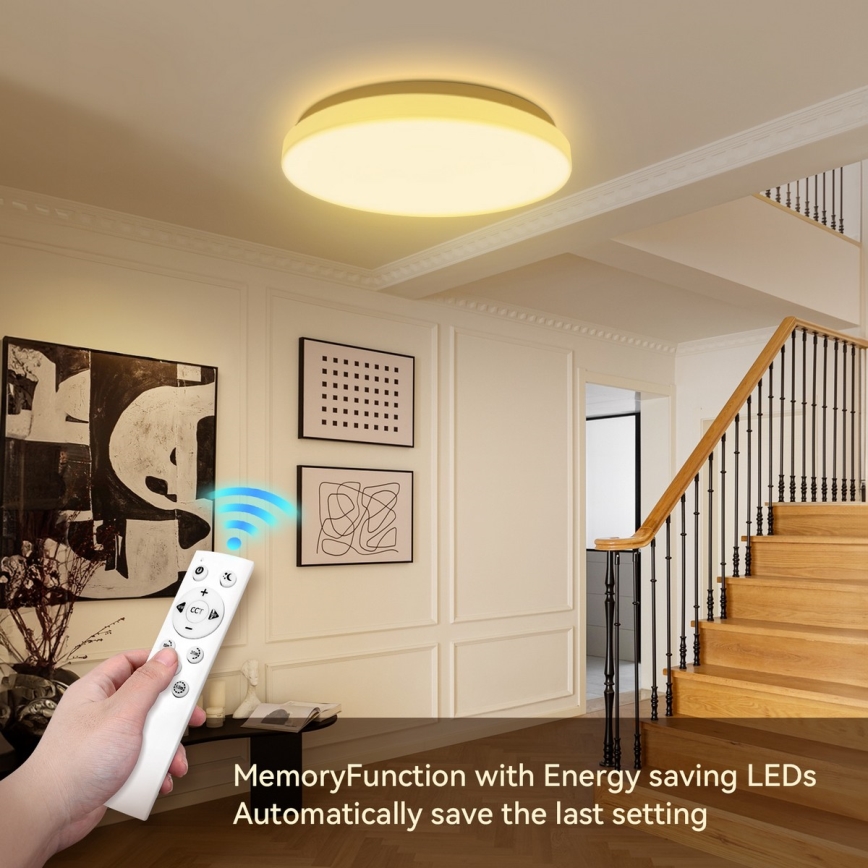 Brilagi - LED-dimmbare Deckenleuchte MILKY WAY LED/24W/230V 3000-6500K Ø 38 cm + Fernbedienung