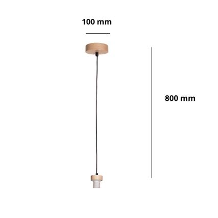 Brilagi - Netzkabel PARTY 1xE27/60W/230V Ø 10 cm Eiche