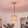 Brilagi - NUBILA LED-Pendelleuchte an Kabel 1xE27/60W/230V Ø 14 cm schwarz/orange