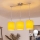 Brilagi - NUBILA LED‑Pendelleuchte an Kabel, 3× E27/60W, 230V, gelb