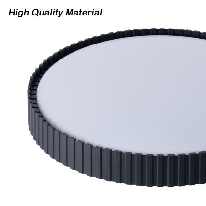 Brilagi - dimmbare LED-Deckenleuchte ORINO LED/54W/230V 3000-6000K schwarz Ø 43 cm + Fernbedienung
