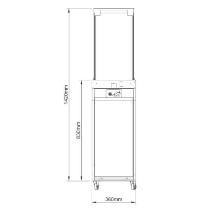 BRILAGI - Außen-Gaskamin FLARO GAS 142x36 cm 8 kW 1xAAA anthrazit + Schutzabdeckung