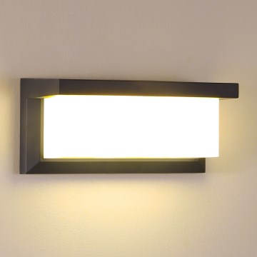 Brilagi - Outdoor-Wandleuchte BRICKY 1xE27/60W/230V anthrazit IP54
