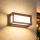 Brilagi - PARKER LED-Außenwandleuchte mit Sensor, 12W/230V, braun, IP44