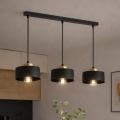 Brilagi - Pendelleuchte am Kabel 3xE27/60W/230V schwarz/gold