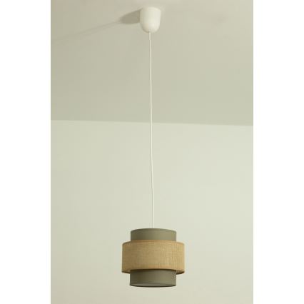 Brilagi - Pendelleuchte am Kabel RESNA 1xE27/60W/230V Ø 20 cm braun/beige
