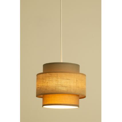 Brilagi - Pendelleuchte am Kabel RESNA 1xE27/60W/230V Ø 20 cm braun/beige