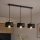 Brilagi - Pendelleuchte am Kabel SPRING 3xE27/60W/230V schwarz/gold