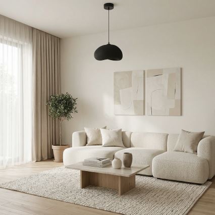 Brilagi - Pendelleuchte am Kabel WABI SABI 1xE27/40W/230V Ø 35 cm schwarz