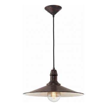 Brilagi - Pendelleuchte an Drahtseil FORGE 1xE27/60W/230V Ø 36 cm, braun