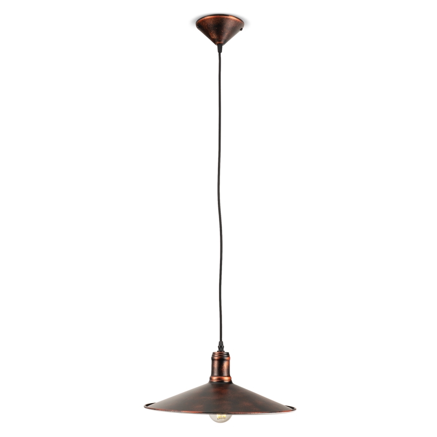 BRILAGI - Pendelleuchte an Drahtseil FORGE 1xE27/60W/230V Ø 36 cm, braun