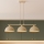 Brilagi - Pendelleuchte an Drahtseil MOON 3xE27/60W/230V Beige/Gold