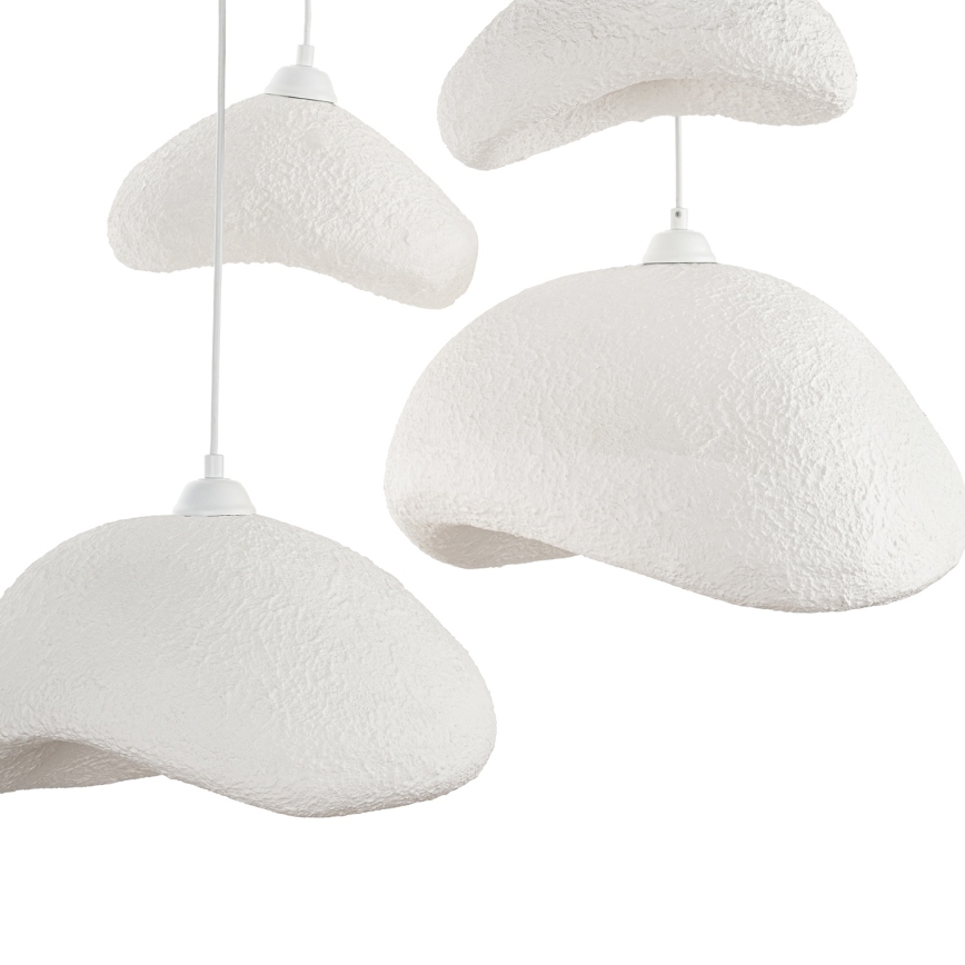 Brilagi - Pendelleuchte an Drahtseil WABI SABI 4xE27/40W/230V Ø 90 cm weiß
