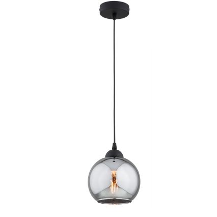 Brilagi - Pendelleuchte an Kabel 1xE27/60W/230V schwarz/rauchgrau