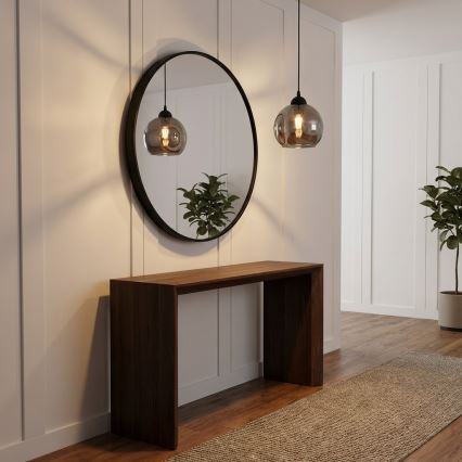 Brilagi - Pendelleuchte an Kabel 1xE27/60W/230V schwarz/rauchgrau