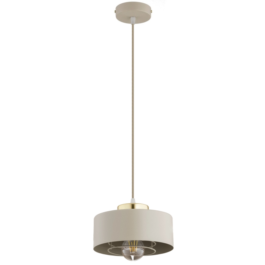 Brilagi - Pendelleuchte an Kabel 1xE27/60W/230V Ø 20 cm beige/gold