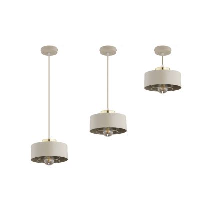 Brilagi - Pendelleuchte an Kabel 1xE27/60W/230V Ø 20 cm beige/gold