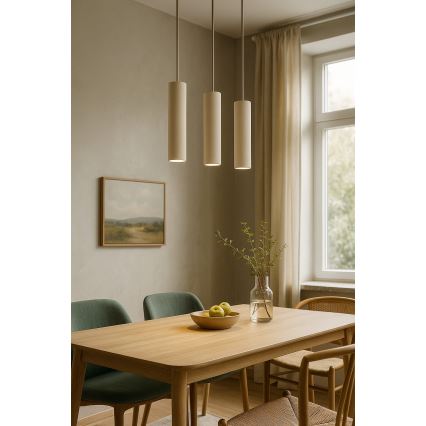 Brilagi - Pendelleuchte an Kabel 1xGU10/15W/230V beige/gold