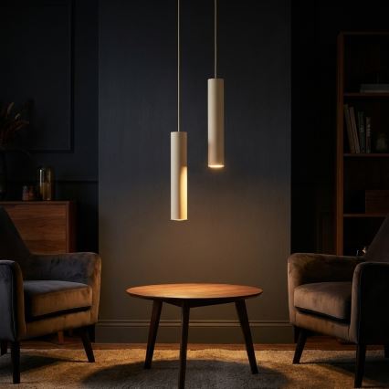Brilagi - Pendelleuchte an Kabel 1xGU10/15W/230V beige/gold