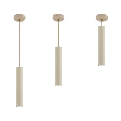 Brilagi - Pendelleuchte an Kabel 1xGU10/15W/230V beige/gold