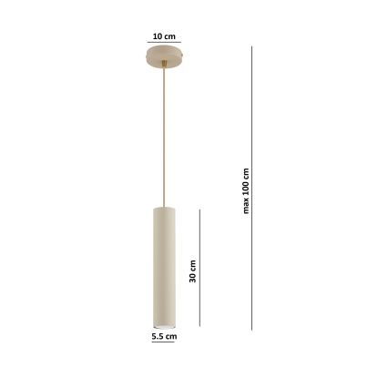Brilagi - Pendelleuchte an Kabel 1xGU10/15W/230V beige/gold