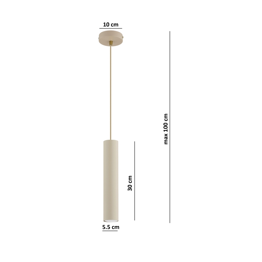 Brilagi - Pendelleuchte an Kabel 1xGU10/15W/230V beige/gold
