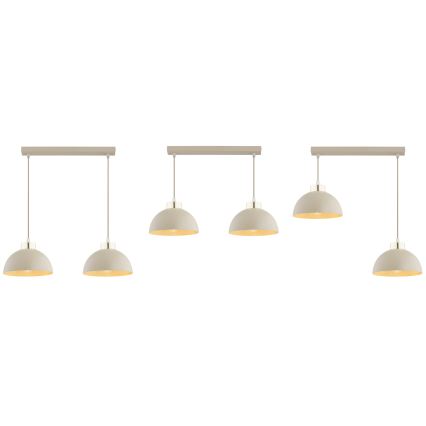 Brilagi - Pendelleuchte an Kabel 2xE27/60W/230V beige/gold