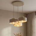 Brilagi - Pendelleuchte an Kabel 3xE27/60W/230V beige/gold