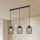 Brilagi - Pendelleuchte an Kabel BASKLITE 3xE27/15W/230V Gummibaumholz/schwarz
