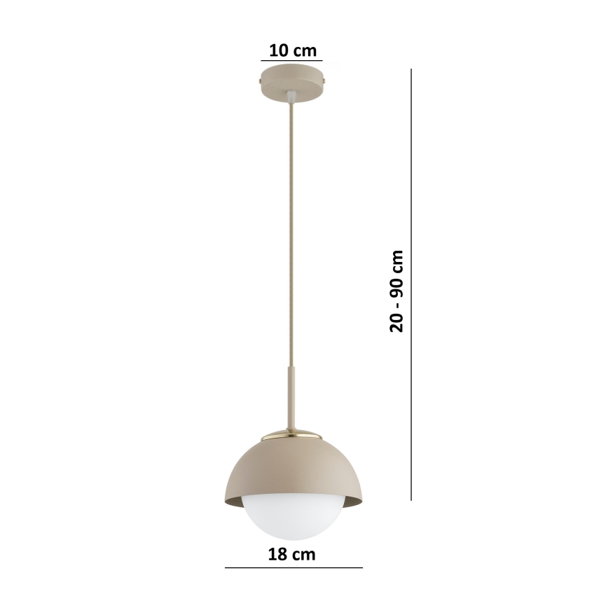 Brilagi - Pendelleuchte an Kabel COSMO 1xE27/60W/230V Ø 18 cm beige/gold