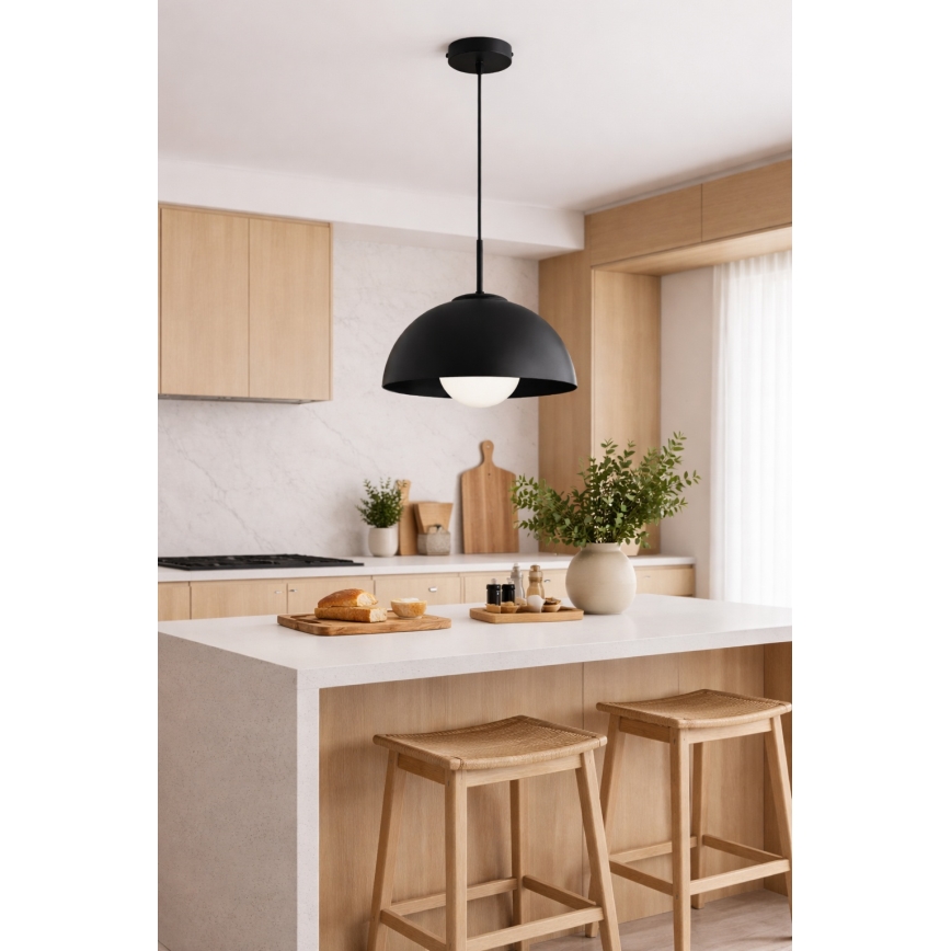 BRILAGI - Pendelleuchte an Kabel COSMO 1xE27/60W/230V Ø 30 cm schwarz