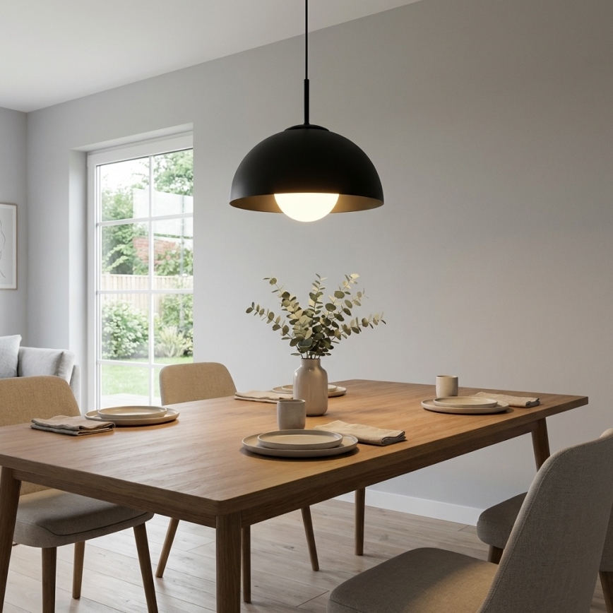 BRILAGI - Pendelleuchte an Kabel COSMO 1xE27/60W/230V Ø 30 cm schwarz