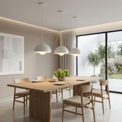 BRILAGI - Pendelleuchte an Kabel COSMO 1xE27/60W/230V Ø 30 cm weiß/gold