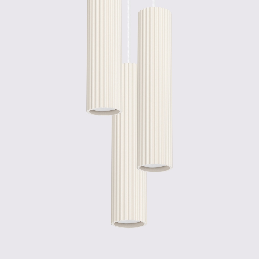 Brilagi - Pendelleuchte an Kabel CRESTO 3xGU10/10W/230V cremefarben