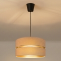 Brilagi - Pendelleuchte an Kabel DUO-DUO 1xE27/60W/230V Ø 40 cm beige/gold