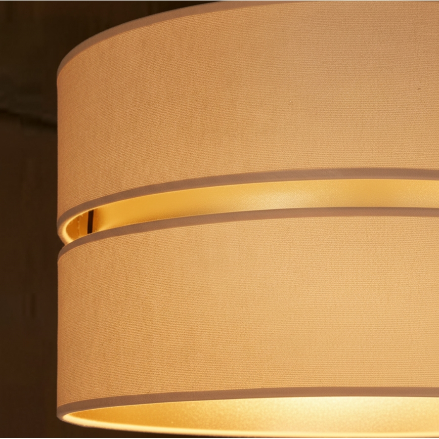 Brilagi - Pendelleuchte an Kabel DUO-DUO 1xE27/60W/230V Ø 40 cm beige/gold