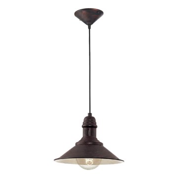 Brilagi - Pendelleuchte an Kabel FORGE 1xE27/60W/230V Ø 22 cm schwarz