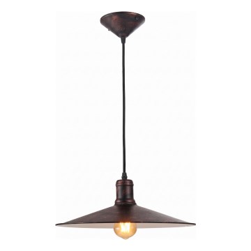Brilagi - Pendelleuchte an Kabel FORGE 1xE27/60W/230V Ø 36 cm Kupfer/Patina