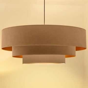 Brilagi - Pendelleuchte an Kabel LUNETA 3xE27/60W/230V Ø 80 cm beige/gold